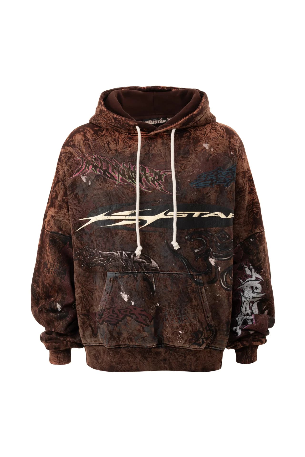 Brown Graphic Hoodie
